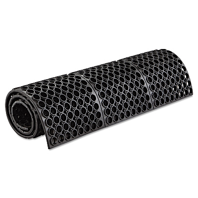 Crown Safewalk Heavy-Duty Anti-Fatigue Drainage Mat, General Purpose, 36 x 60, Black (CWNWSTF35BK)