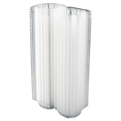 Dart ClearSeal Hinged-Lid Plastic Containers, 5.8 x 6 x 3, Clear, Plastic, 125/Pack, 4 Packs/Carton (DCCC57PST1)