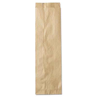 General Liquor-Takeout Quart-Sized Paper Bags, 4.25" x 2.5" x 16", Natural, 500/Bundle (BAGLQQUART500)