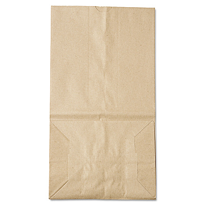 General Grocery Paper Bags, #25 Squat Size, 8.25" x 6.13" x 15.88", Natural, 500/Bundle (BAGGK25S500)