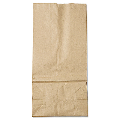 General Grocery Paper Bags, #16 Size, 7.75" x 4.81" x 16", Natural, 500/Bundle (BAGGK16500)