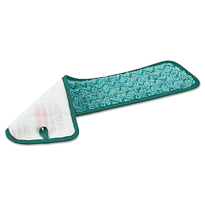 Rubbermaid Commercial Microfiber Dust Pad, 18.5 x 5.5, Green (RCPQ412GRE)