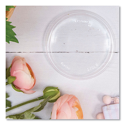 Solo Non-Vented Cup Lids. Fits 10 oz to 14 oz Foam Cups, 6 oz to 8 oz Food Containers, 6 oz Bowls; Clear, 1,000/Carton (DCC12CLR)
