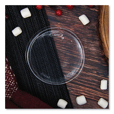 Solo Non-Vented Cup Lids. Fits 10 oz to 14 oz Foam Cups, 6 oz to 8 oz Food Containers, 6 oz Bowls; Clear, 1,000/Carton (DCC12CLR)
