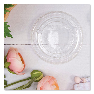 Solo Non-Vented Cup Lids, Fits 9 Oz To 22 Oz Cups, Clear, 1,000/carton (DCC662TP)