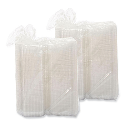 Dart StayLock Clear Hinged Lid Containers, 6 x 7 x 2.1, Clear, Plastic, 125/Packs, 2 Packs/Carton (DCCC26UT1)