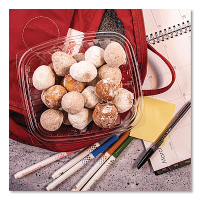 Dart ClearPac Containers, 32 oz, 9.4 x 6.8 x 2.1, Plastic, 63/Pack, 8 Pack/Carton (C32DER)