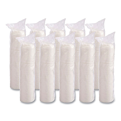 Solo Cappuccino Dome Sipper Lids, Fits 12 oz, White, 1,000/Carton (DCC12EL)