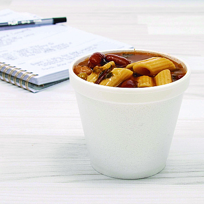 Dart Food Containers, Squat, 8 oz, White, Foam, 1,000/Carton (DCC8SJ12)
