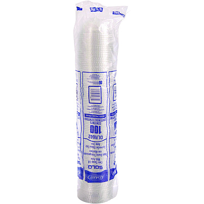 Solo Dome-Top Cold Cup Lids, Fits 16 oz, Clear, 1,000/Carton (DCCDLR662)