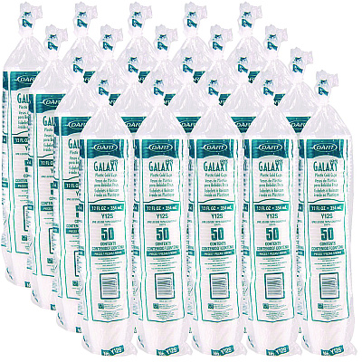 Dart High-Impact Polystyrene Squat Cold Cups, 12 oz, Translucent, 50/Pack (DCCY12SPK)