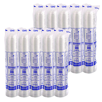 Solo Dome-Top Cold Cup Lids, Fits 16 oz, Clear, 1,000/Carton (DCCDLR662)