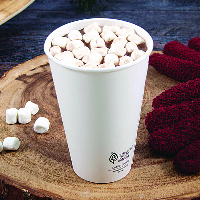 Solo Thermoguard Insulated Paper Hot Cups, 16 oz, White Sustainable Forest Print, 30/Pack (DCCDWTG16W)