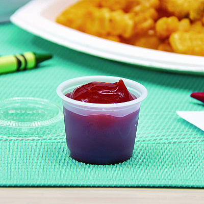 Dart Polystyrene Portion Cups, 1 oz, Translucent, 2,500/Carton (DCCP100N)