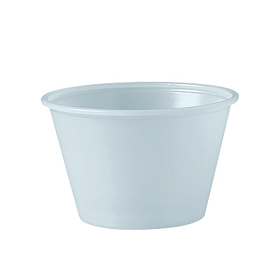 Dart Polystyrene Portion Cups, 4 oz, Translucent, 250/Bag, 10 Bags/Carton (DCCP400N)