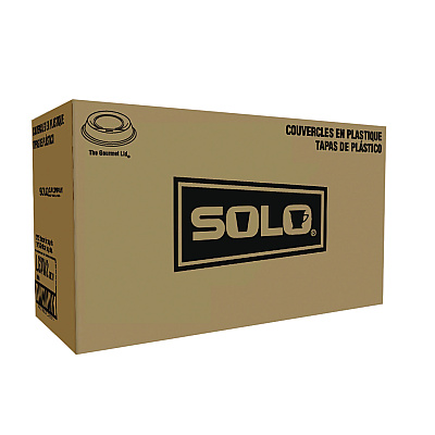 Solo The Gourmet Lid Hot Cup Lids for Trophy Plus, Fits 12 oz to 20 oz, White, 1,500/Carton (SCCLGXW2)