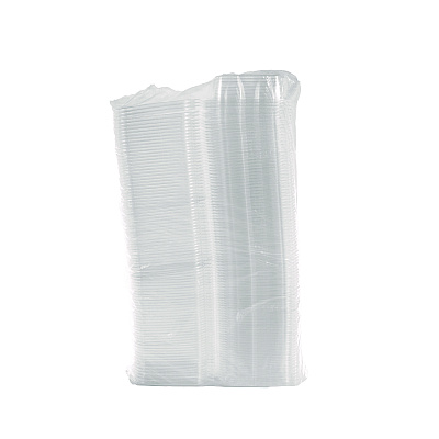 Dart ClearPac SafeSeal rPET Tamper-Resistant Container, ProPlanet Seal, Flat Lid, 24oz, 6.4 x 1.9 x 7.1, Clear, 100/Bag, 2 Bags/CT (DCCCH24DEF)