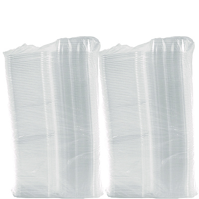 Dart ClearPac SafeSeal rPET Tamper-Resistant Container, ProPlanet Seal, Flat Lid, 24oz, 6.4 x 1.9 x 7.1, Clear, 100/Bag, 2 Bags/CT (DCCCH24DEF)