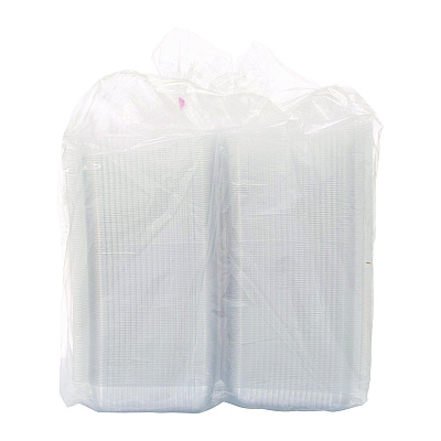 Dart StayLock Clear Hinged Lid Containers, 7.8 x 8.3 x 3, Clear, Plastic, 125/Bag, 2 Bags/Carton (DCCC51UT1)