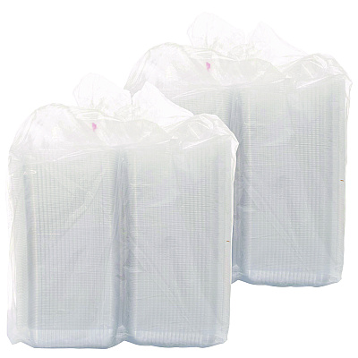 Dart StayLock Clear Hinged Lid Containers, 7.8 x 8.3 x 3, Clear, Plastic, 125/Bag, 2 Bags/Carton (DCCC51UT1)