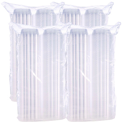 Dart ClearSeal Hinged-Lid Plastic Containers, 5.8 x 6 x 3, Clear, Plastic, 125/Pack, 4 Packs/Carton (DCCC57PST1)