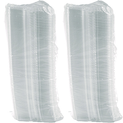 Dart ClearPac SafeSeal Tamper-Resistant/Evident Containers, Domed Lid, 8 oz, 4.9 x 1.9 x 5.5, Clear, Plastic, 100/Bag, 2 Bags/CT (DCCCH8DED)