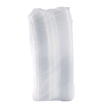 Dart ClearPac SafeSeal Tamper-Resistant/Evident Containers, Flat Lid, 8 oz, 4.9 x 1.4 x 5.5, Clear, Plastic, 100/Bag, 2 Bags/CT (DCCCH8DEF)