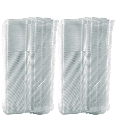 Dart ClearPac SafeSeal Tamper-Resistant/Evident Containers, Domed Lid, 24 oz, 6.4 x 2.3 x 7.1, Clear, Plastic, 100/Bag, 2 Bags/CT (DCCCH24DED)