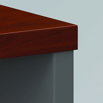 Bush Series C Collection Bookcase, Five-Shelf, 35.63w x 15.38d x 72.78h, Hansen Cherry (BSHWC24414)