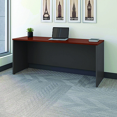 Bush Series C Collection 72W Credenza Shell, 71.13w x 23.38d x 29.88h, Hansen Cherry (BSHWC24426)