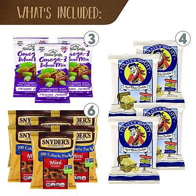 Snack Box Pros Better For You Snack Box, 37 Assorted Snacks/Box (GRR70000154)