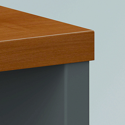 Bush Series C Collection Desk Shell, 71.13" x 29.38" x 29.88", Natural Cherry/Graphite Gray (BSHWC72436)