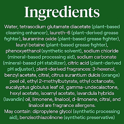 Seventh Generation Foaming Dish Spray, Mandarin Orange Scent, 16 oz Bottle (SEV45169EA)