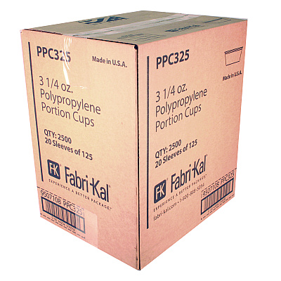 Fabri-Kal Portion Cups, 2 oz, Clear, 2,500/Carton (FABPPC325)