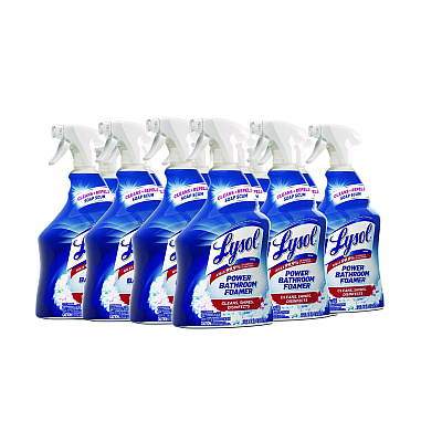 LYSOL Disinfectant Power Bathroom Foamer, Liquid, Atlantic Fresh, 32 oz Spray Bottle (RAC02699)