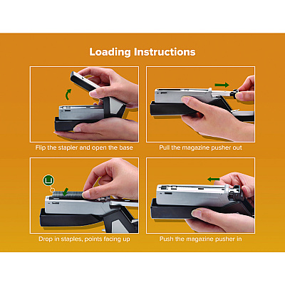 Bostitch InJoy One-Finger 3-in-1 Eco-Friendly Compact Stapler, 20-Sheet Capacity, Black (ACI1510)