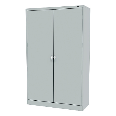 Tennsco Assembled Jumbo Steel Storage Cabinet, 48w x 18d x 78h, Light Gray (TNNJ1878SULGY)