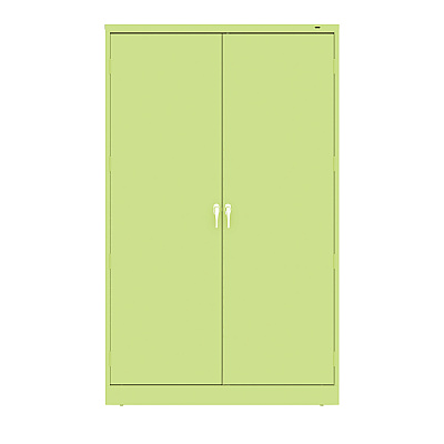 Tennsco Jumbo Combination Steel Storage Cabinet, 48w x 24d x 78h, Putty (TNNJ2478SUCPY)