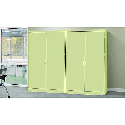 Tennsco Jumbo Combination Steel Storage Cabinet, 48w x 24d x 78h, Putty (TNNJ2478SUCPY)