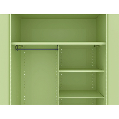 Tennsco Jumbo Combination Steel Storage Cabinet, 48w x 24d x 78h, Putty (TNNJ2478SUCPY)
