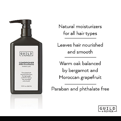 Guild+Pepper Conditioner, Warm Oak Scent, 12.2 oz, 12/Carton (GIS100303)