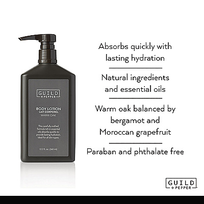 Guild+Pepper Lotion, Warm Oak, 12.2 oz Bottle, 12/Carton (GIS100305)