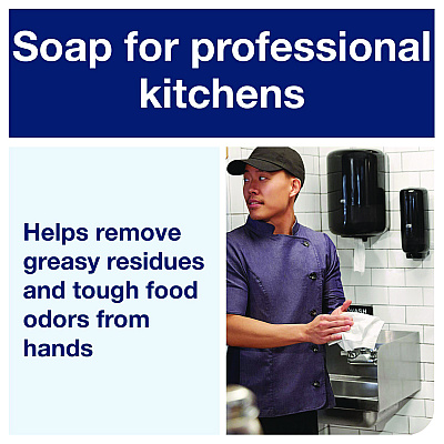 Tork Odor-Control Hand Soap Liquid S4 Refill, Perfume-Free, 1 L, 6/Carton (TRK400020)