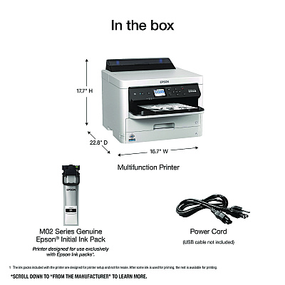 Epson WorkForce Pro WF-M5299 Monochrome Wireless Inkjet Printer (EPSC11CG07201)