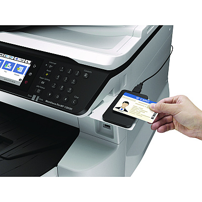 Epson WorkForce Pro WF-C8690 Color Multifunction Printer, Copy/Fax/Print/Scan (EPSC11CG68201)