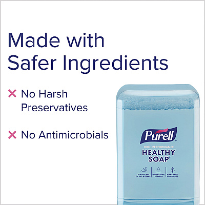 PURELL HEALTHY SOAP with CLEAN RELEASE Technology Refill, For ES10 Dispensers, Mandarin Grapefruit Scent, 1,200 mL, 2/Carton (837102CT)