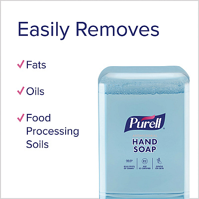 PURELL Antimicrobial Foaming Hand Soap Refill, For ES10 Dispensers, Fragrance-Free, 1,200 mL, 2/Carton (GOJ838302CT)