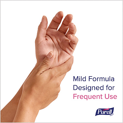 PURELL Antimicrobial Foaming Hand Soap Refill, For ES10 Dispensers, Fragrance-Free, 1,200 mL, 2/Carton (GOJ838302CT)