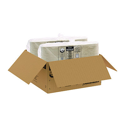 Dart Compostable Fiber Hinged Trays, ProPlanet Seal, 3-Compartment, 9.25 x 9.45 x 2.17, Ivory, Molded Fiber, 200/Carton (DCCHC9FBR3)