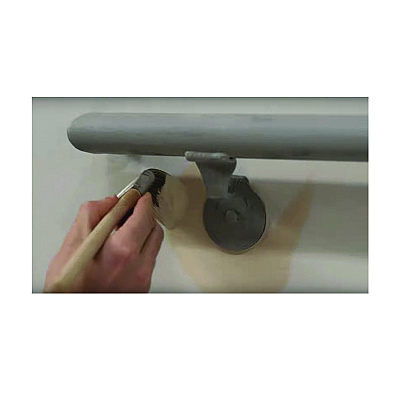 Rust-Oleum Commercial The MULE (Modified Urethane Latex Epoxy), Interior/Exterior, Gloss Silver Gray, 1 gal Bucket/Pail, 2/Carton (RST375642)